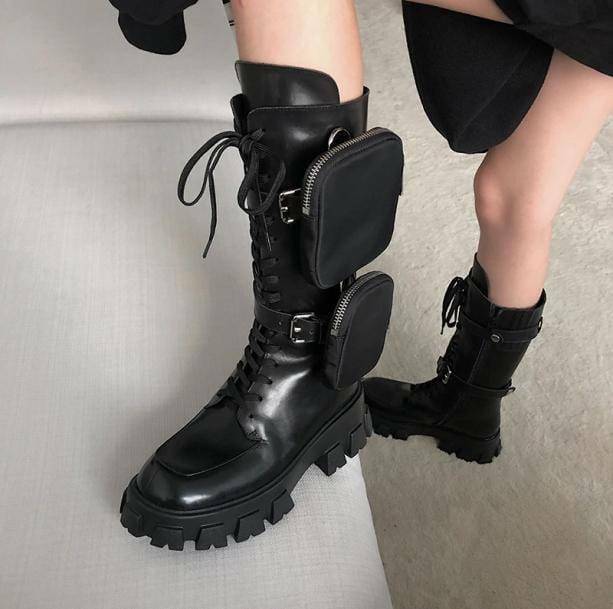 Trendy Y2K Deep Pocket Boots for Coquette and Aesthetic Outfits