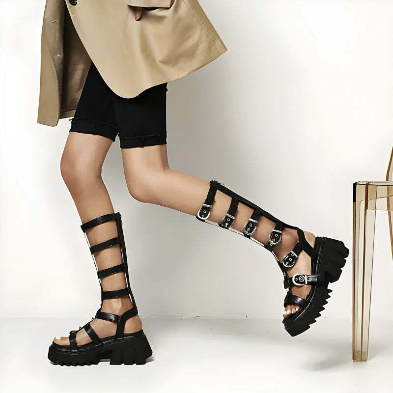 Trendy Y2K Gladiator Sandals for Coquette and Aesthetic Outfits