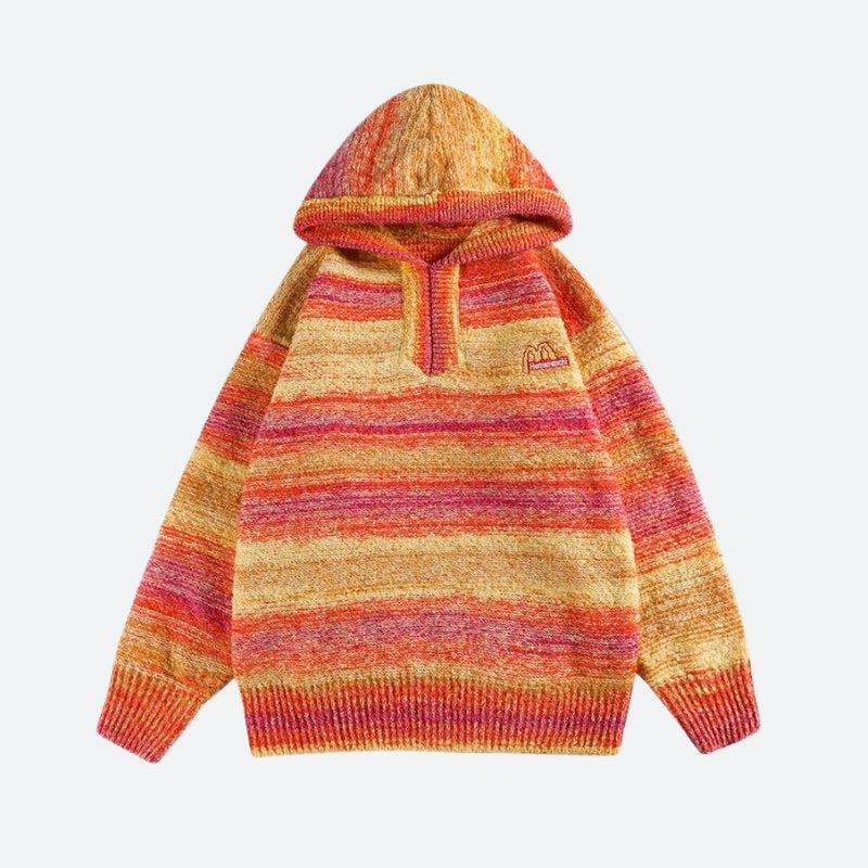 Trendy Y2K Knitted Hoodie: Coquette Aesthetic & Colorful Styles