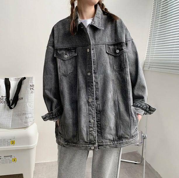 Trendy Y2K Normcore Jean Jacket - Aesthetic Coquette Style Essential