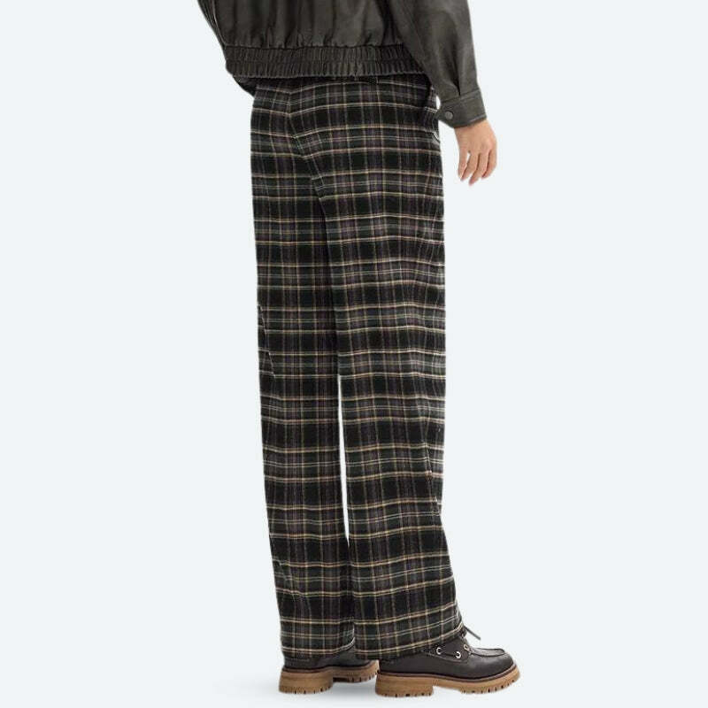 Trendy Y2K Plaid Pajama Pants - Coquette Aesthetic Sleepwear