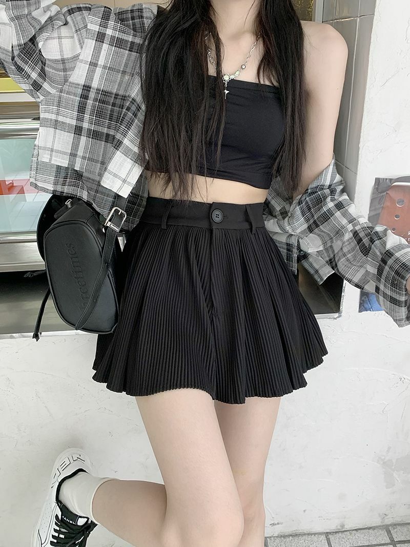 Trendy Y2K Pleated Mini Skort - Coquette Aesthetic Outfit Essential