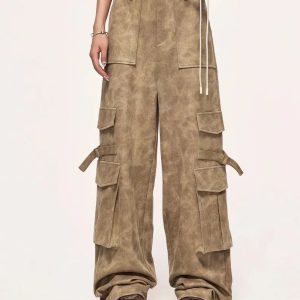 Trendy Y2K Safari Cargo Pants: Aesthetic Style for Every Occasion