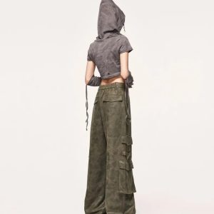 Trendy Y2K Safari Cargo Pants: Aesthetic Style for Every Occasion