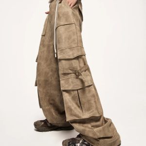 Trendy Y2K Safari Cargo Pants: Aesthetic Style for Every Occasion