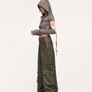 Trendy Y2K Safari Cargo Pants: Aesthetic Style for Every Occasion