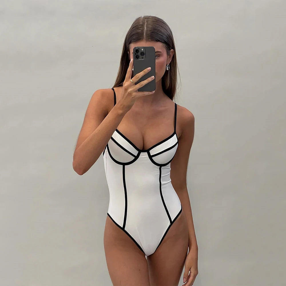 Trendy Y2K Underwire Swimsuit: Coquette Aesthetic & Fashion Styles