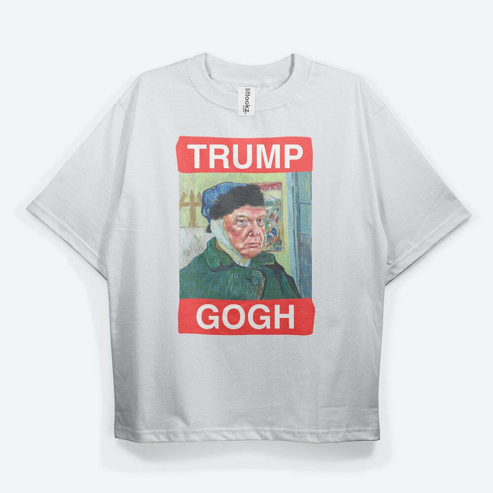 Tr*mp Gogh' Tee - Y2K Aesthetic Graphic Shirt for Unique Style Lovers