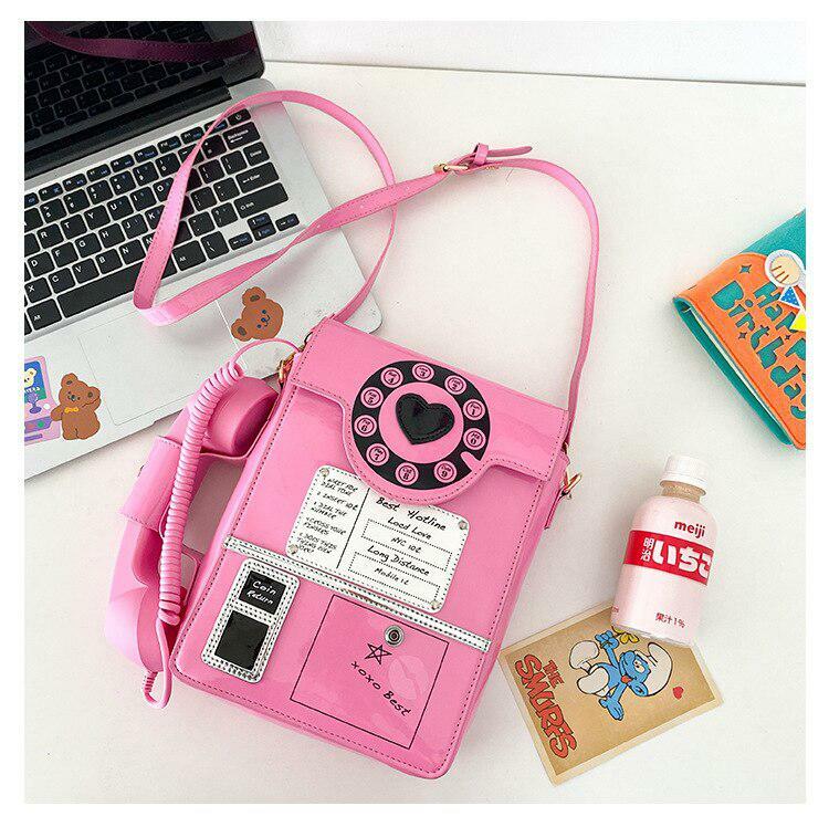 Weirdcore Retro Phone Crossbody Bag - Y2K Aesthetic Fashion Accessory