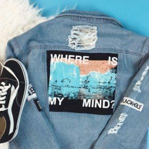 Where Is My Mind Y2K Jean Jacket - Aesthetic Coquette Style