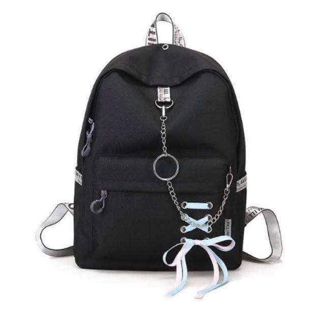 Y2K Aesthetic Backpack with Chain - Coquette Style & Unique Designs