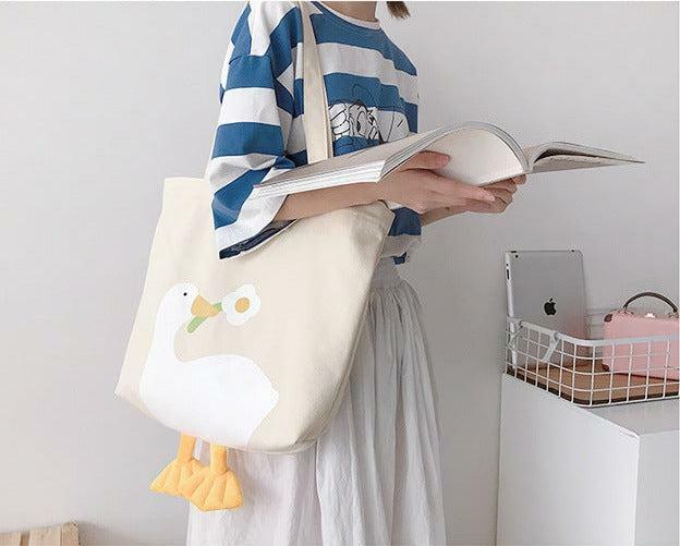 Y2K Aesthetic Duck Cloth Bag - Trendy Coquette & Weirdcore Style