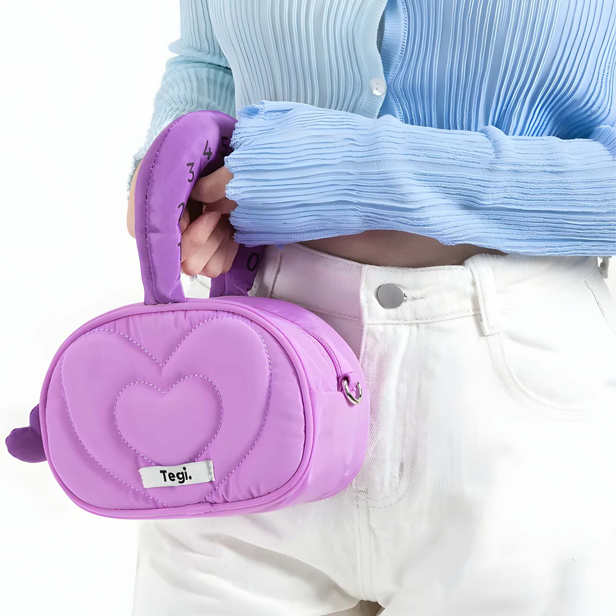 Y2K Aesthetic Heart Puffer Handbag - Coquette & Weirdcore Style