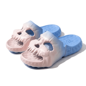 Y2K Aesthetic Skull Slippers - Trendy Coquette & Goth Style Footwear