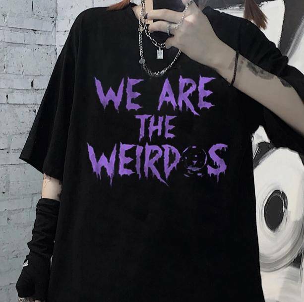 Y2K Aesthetic Weirdos T-Shirt - Trendy Coquette & Goth Styles