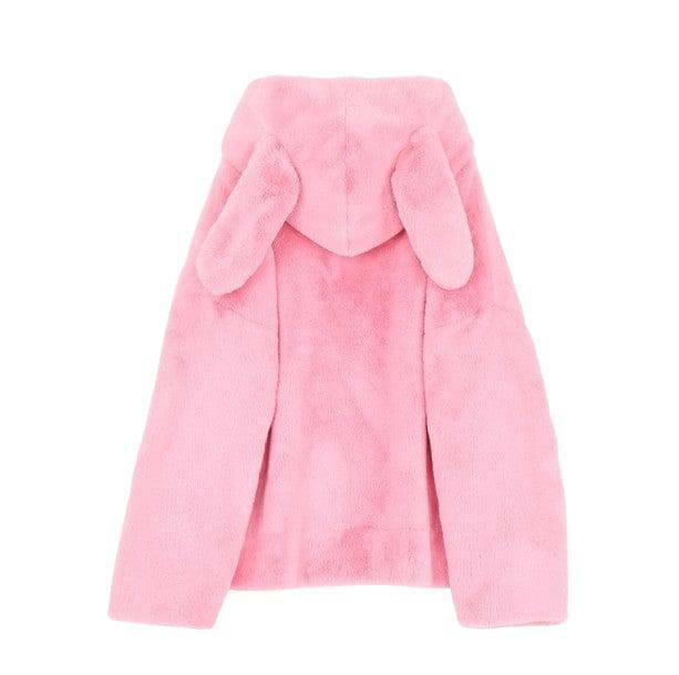 Y2K Bunny Ears Jacket - Trendy Coquette Aesthetic Outerwear