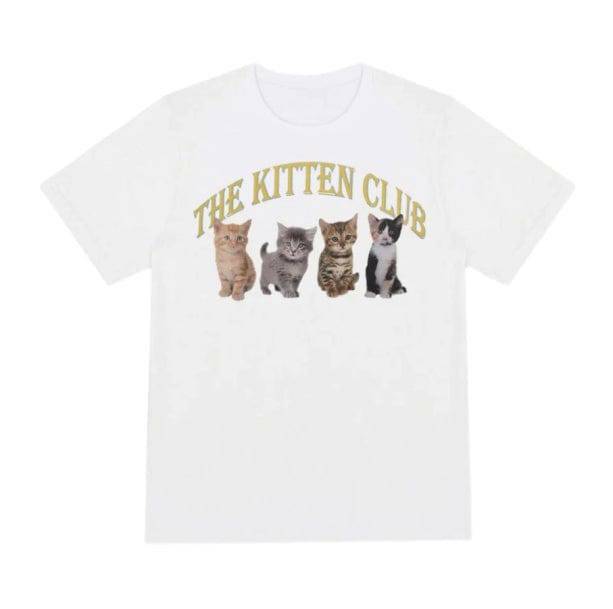 Y2K Cat Club Graphic Tee - Trendy Aesthetic Outfit for Fashion Lovers