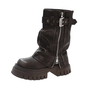 Y2K Coquette Aesthetic Boots - Trendy Soft Girl & Goth Styles