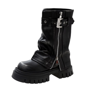 Y2K Coquette Aesthetic Boots - Trendy Soft Girl & Goth Styles