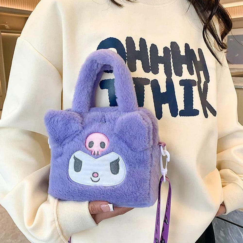 Y2K Coquette Aesthetic Handbag - Cute Kawaii Fluffy Sanrio Style