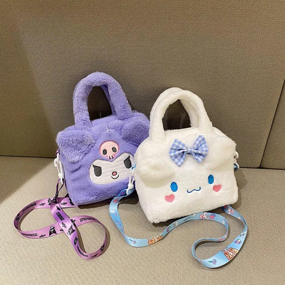 Y2K Coquette Aesthetic Handbag - Cute Kawaii Fluffy Sanrio Style