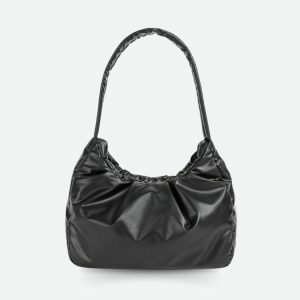 Y2K Coquette Aesthetic Ruched Shoulder Bag - Trendy Fashion Accessory