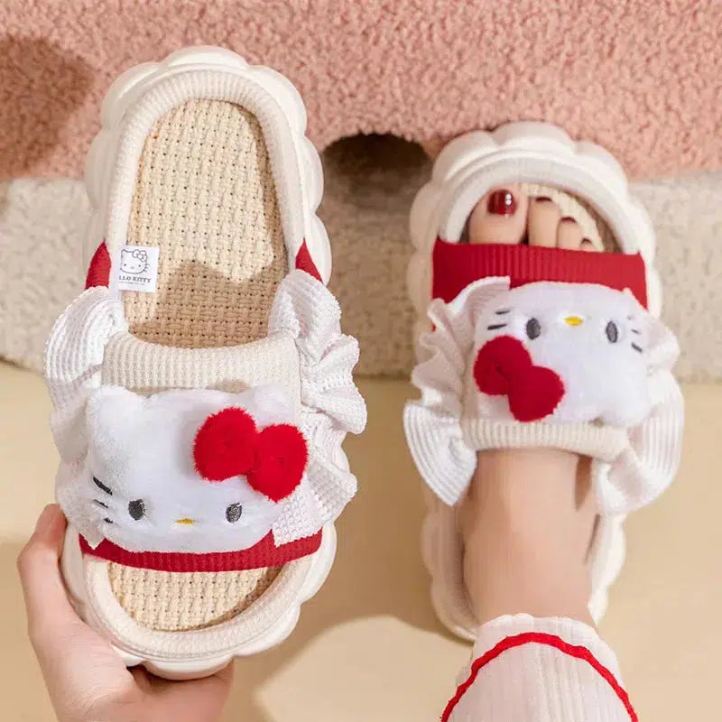 Y2K Coquette Aesthetic Slippers: Cute Kawaii Sanrio Style Footwear