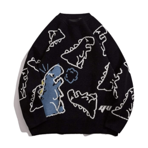 Y2K Coquette Aesthetic Sweater - Trendy Graphic Knitwear for Unique Styles