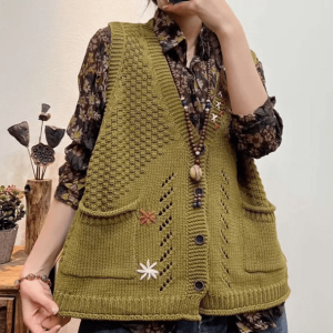 Y2K Coquette Aesthetic Vest Sweater - Trendy Goblincore Style