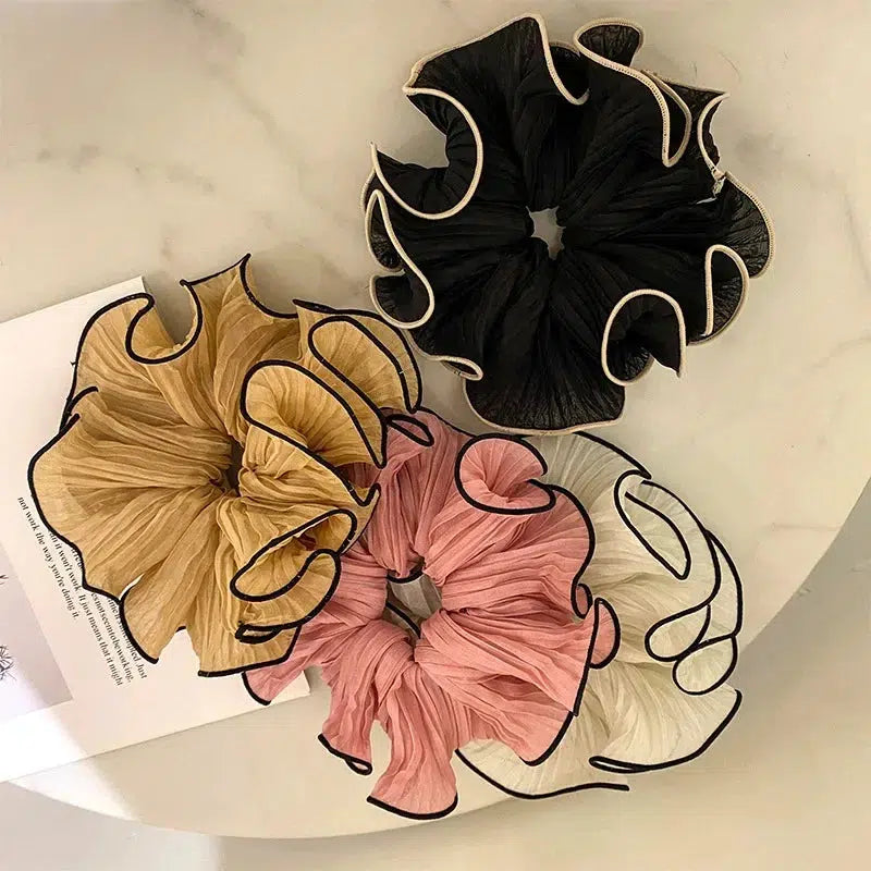 Y2K Coquette Chiffon Scrunchies for Aesthetic Outfits & Styles