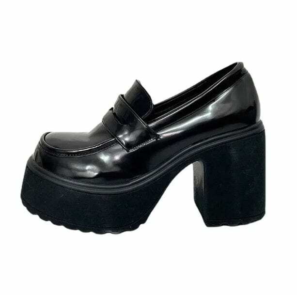 Y2K Coquette Chunky High Heels - Trendy Aesthetic Footwear for All Styles