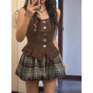 Y2K Coquette Plaid Skirt - Aesthetic Clothing for Trendy Outfits