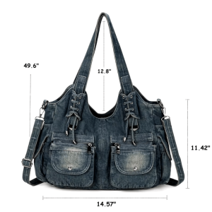 Y2K Denim Bag: Trendy Coquette Aesthetic for Fashion-Forward Looks