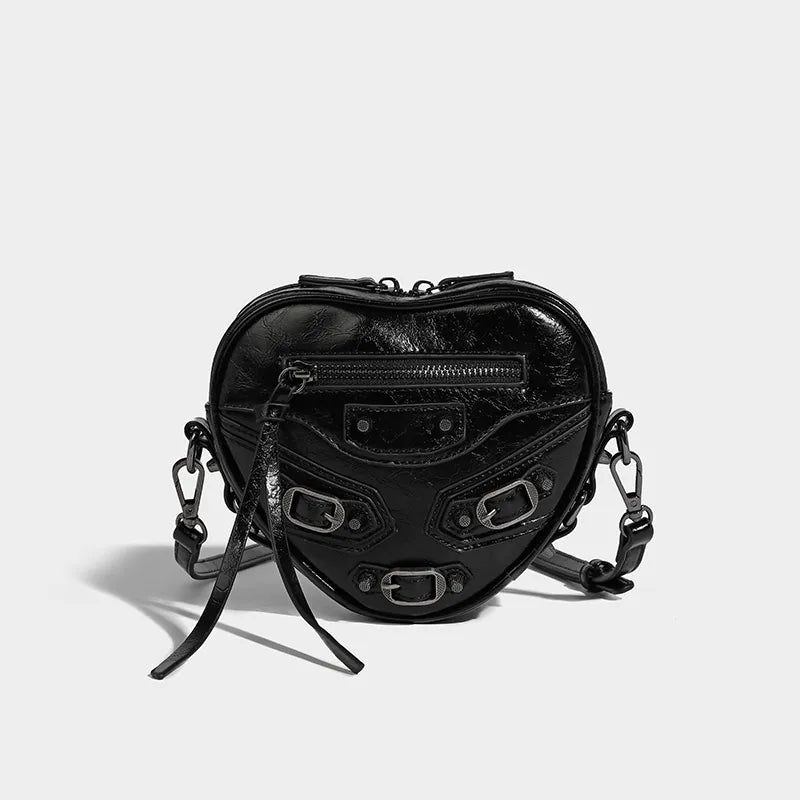 Y2K Grunge Heart Shaped Belt Bag - Trendy Coquette Aesthetic Accessory