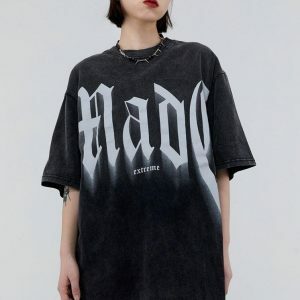 Y2K Grunge Made Extreme Tee - Aesthetic Clothing for Unique Styles