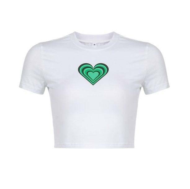 Y2K Heart Crop Top - Trendy Coquette Aesthetic for Stylish Outfits