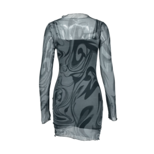 Y2K Mesh Night Out Dress - Coquette Aesthetic & Trendy Styles